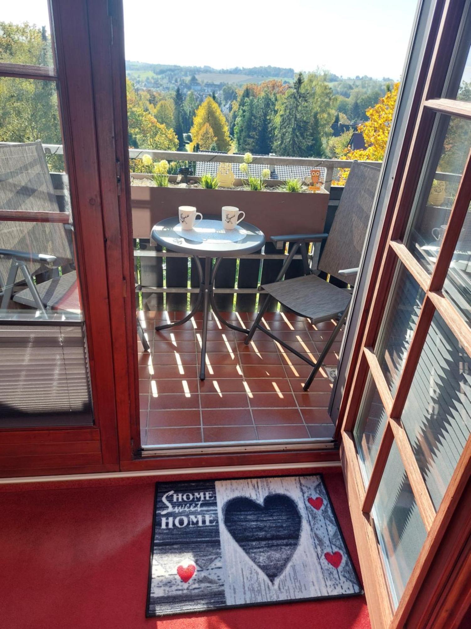 Ferienwohnung Gipfelglueck Mit Fernblick Und Strandkorb Bad Sachsa Esterno foto