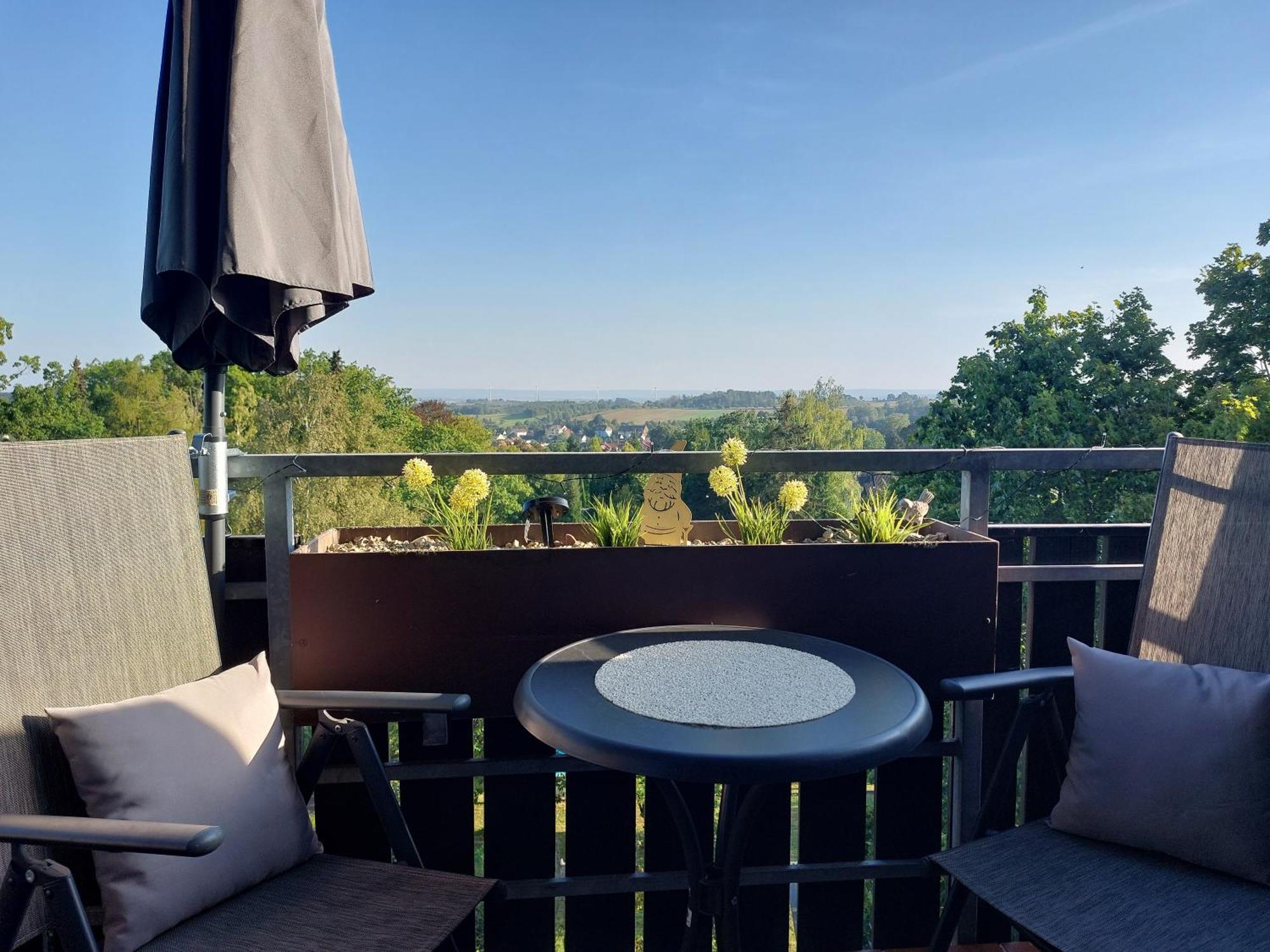 Ferienwohnung Gipfelglueck Mit Fernblick Und Strandkorb Bad Sachsa Esterno foto